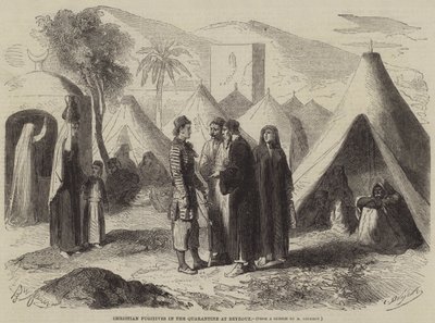 Fugitifs chrétiens en quarantaine à Beyrouth - Gustave Janet